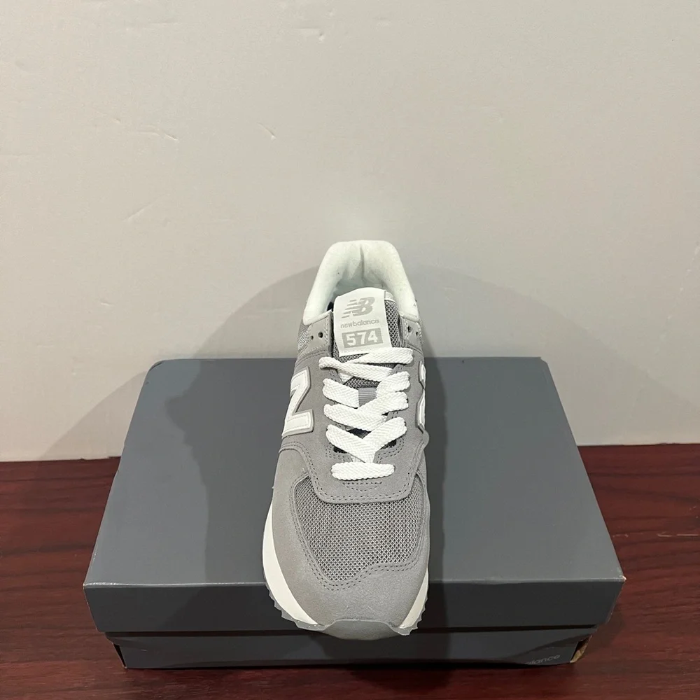 New Balance, 574+, WL574ZSD, Grey & White - Picture 5 of 14